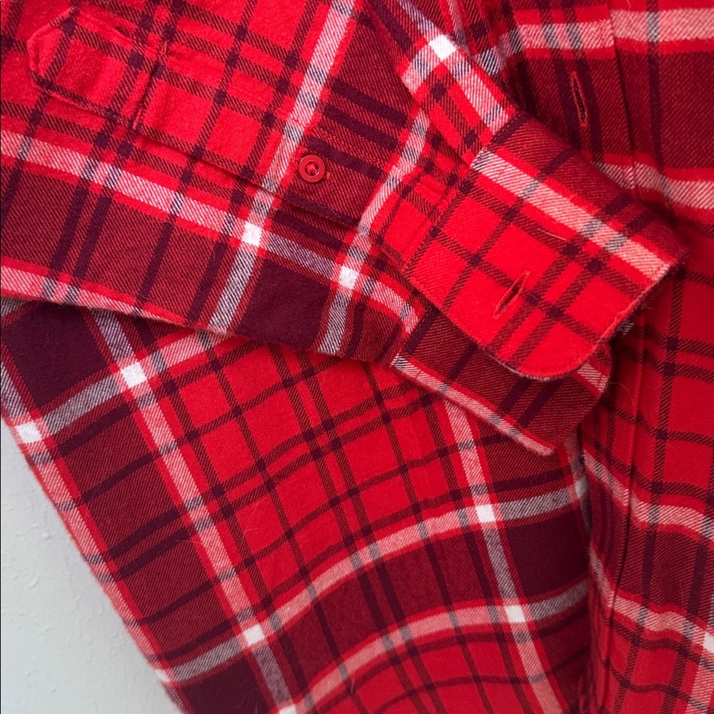 Red Plaid Long Sleeve Shirt - Picture 3 of 7